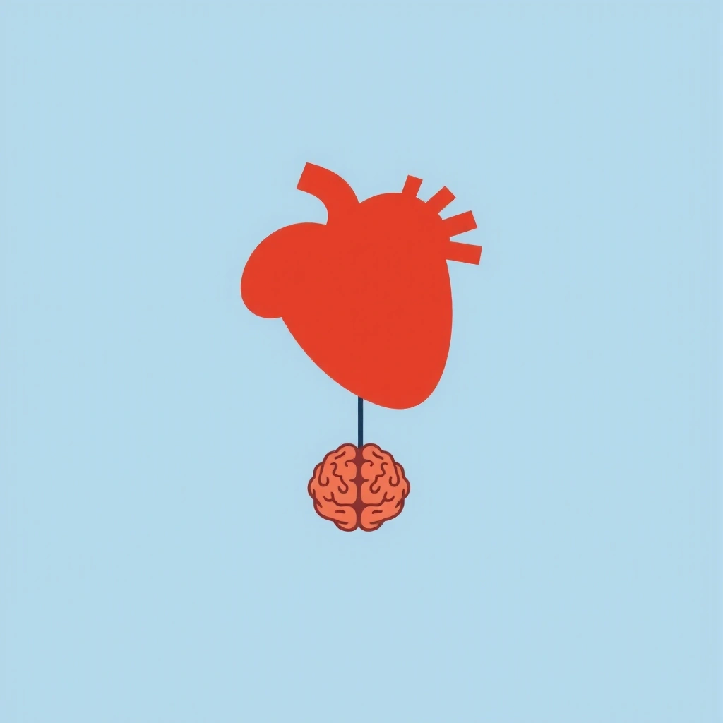 Icono de un cerebro y un corazón conectados