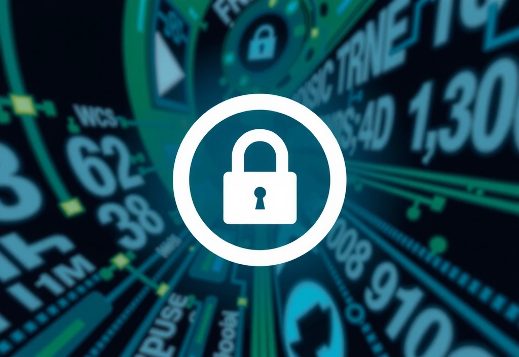 Símbolo de derechos de autor con un candado digital, representando la protección de la propiedad intelectual.